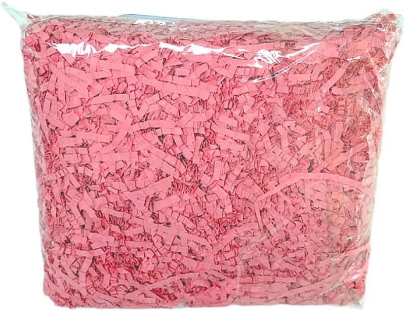 WSSCKSCR Crinkle Cut Paper Shred - 5.3 oz Fluffy Gift Box Filler, Basket Stuffing for Christmas, Wedding, Birthday | Decorative Packing Grass, Party Decorations (Pink) - Image 3